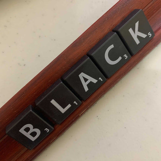 Black Scrabble Tiles