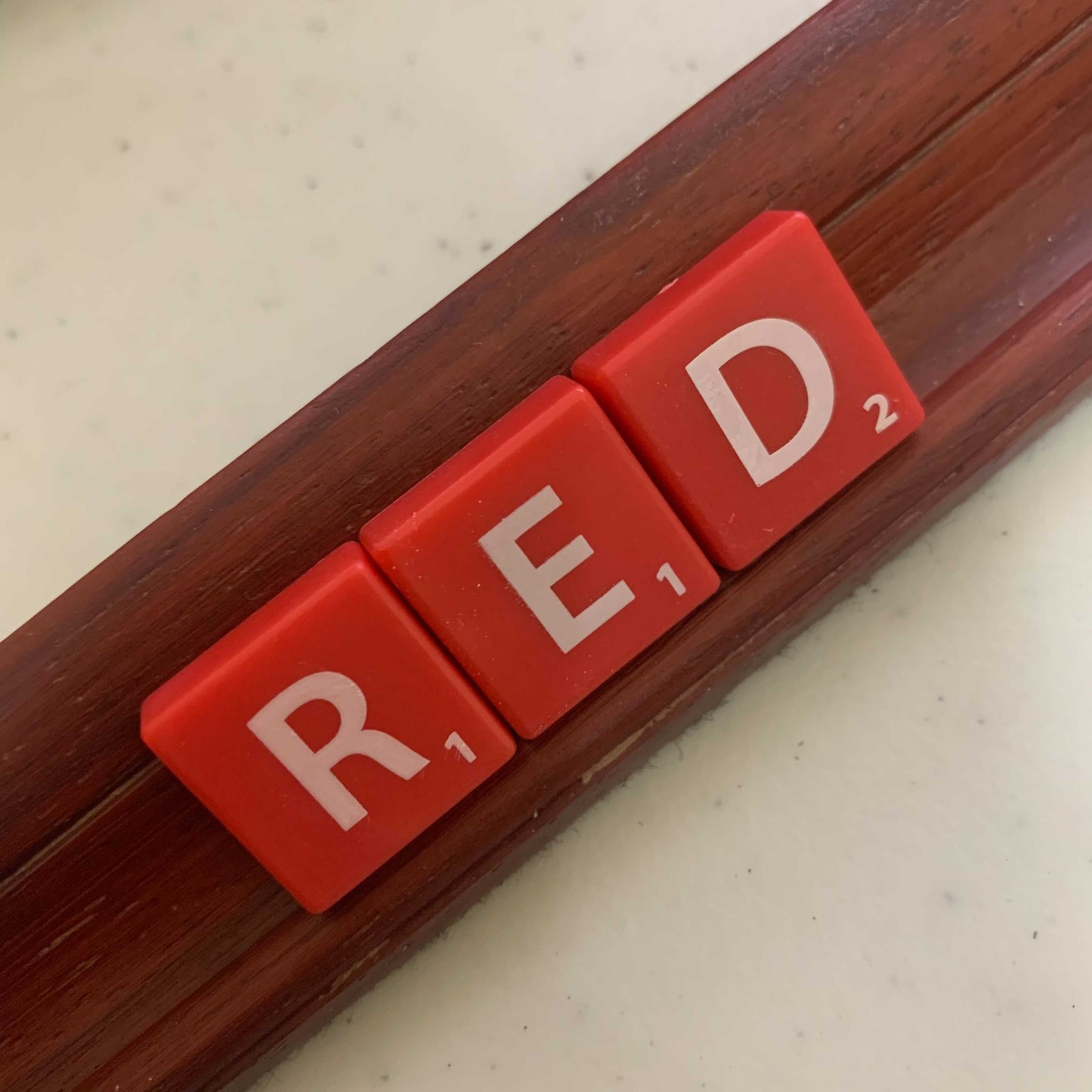 Red Scrabble Tiles