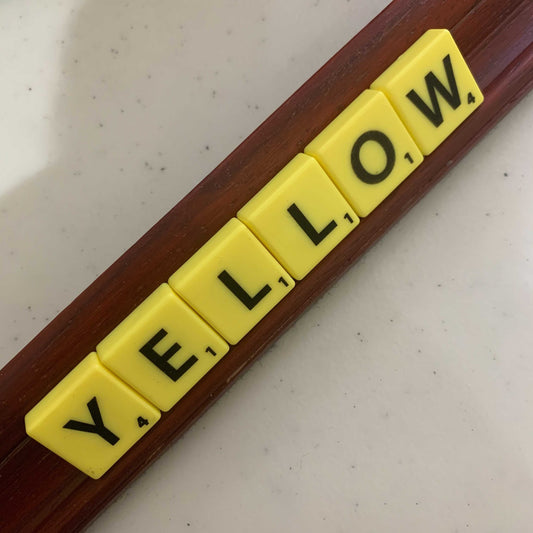 Yellow Scrabble Tiles